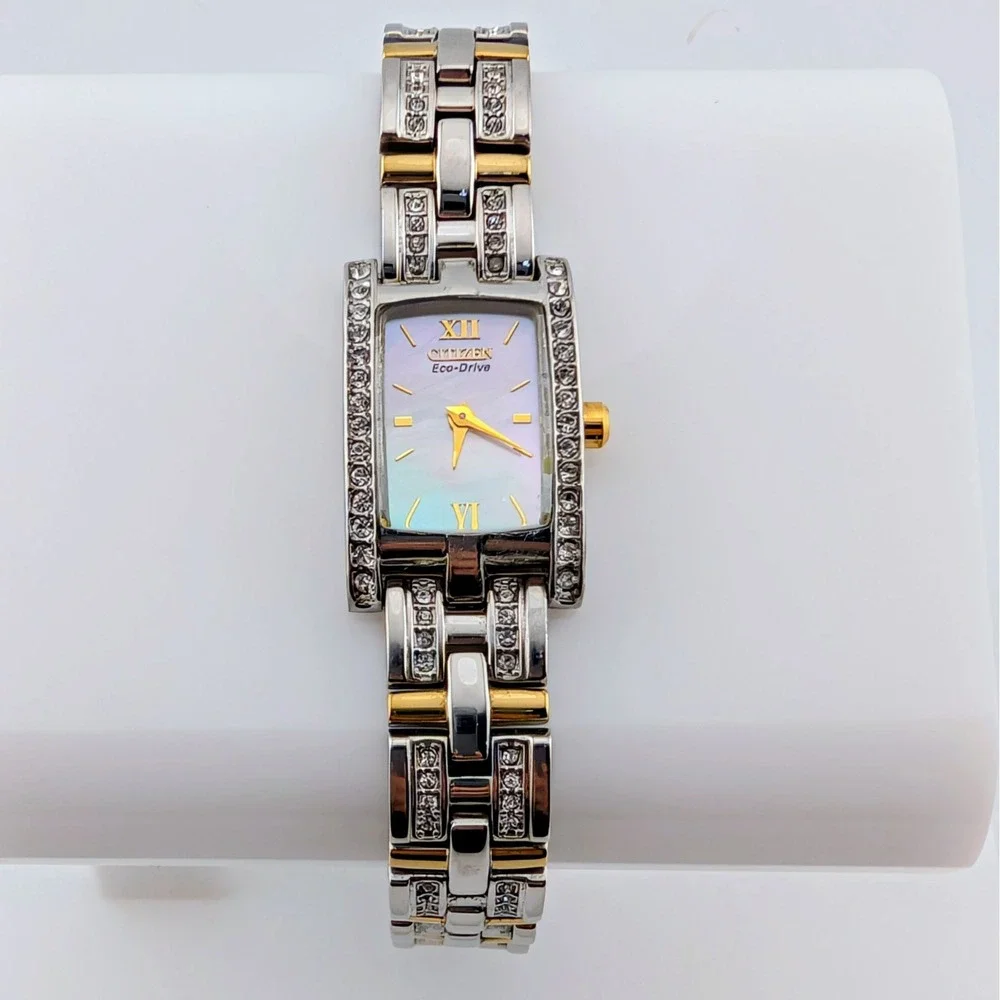 Citizen Silhouette Eco-Drive MOP Swarovski Watch New Capacitor G620-S028710